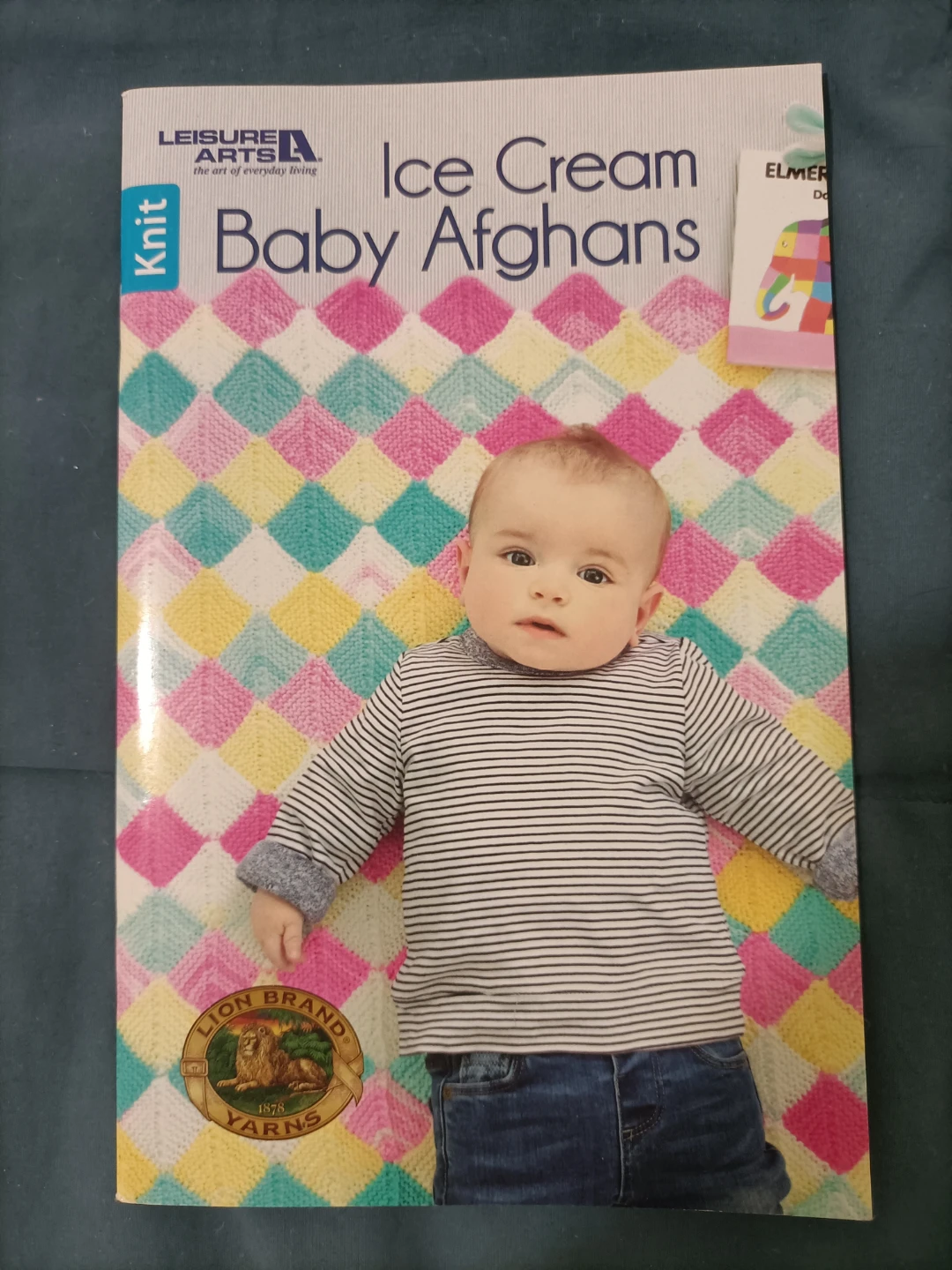 Leisure Arts Ice Cream Baby Afghans Knitting ⚽