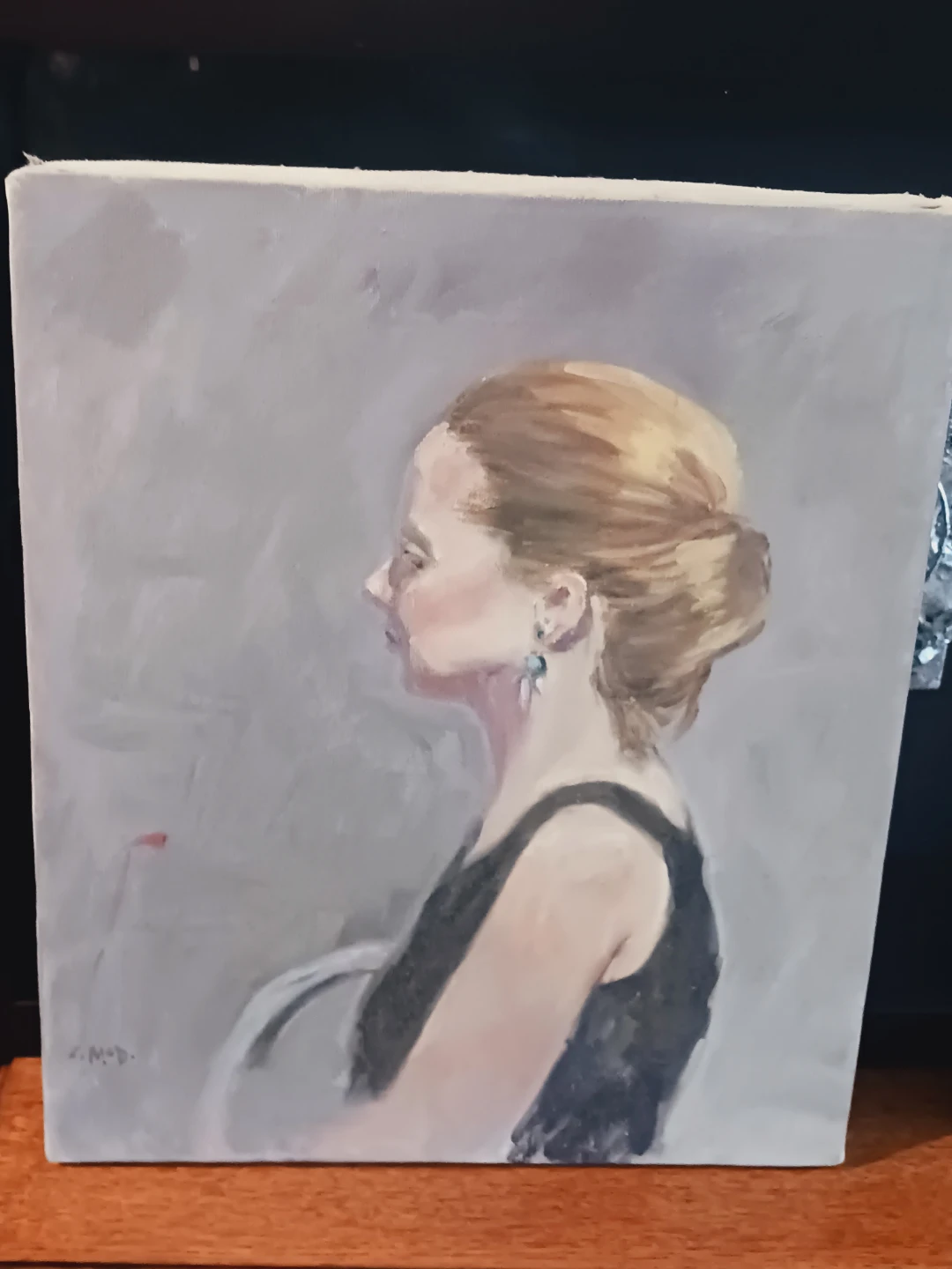 Authentic Oil Painting Portrait of a Woman - photo 2