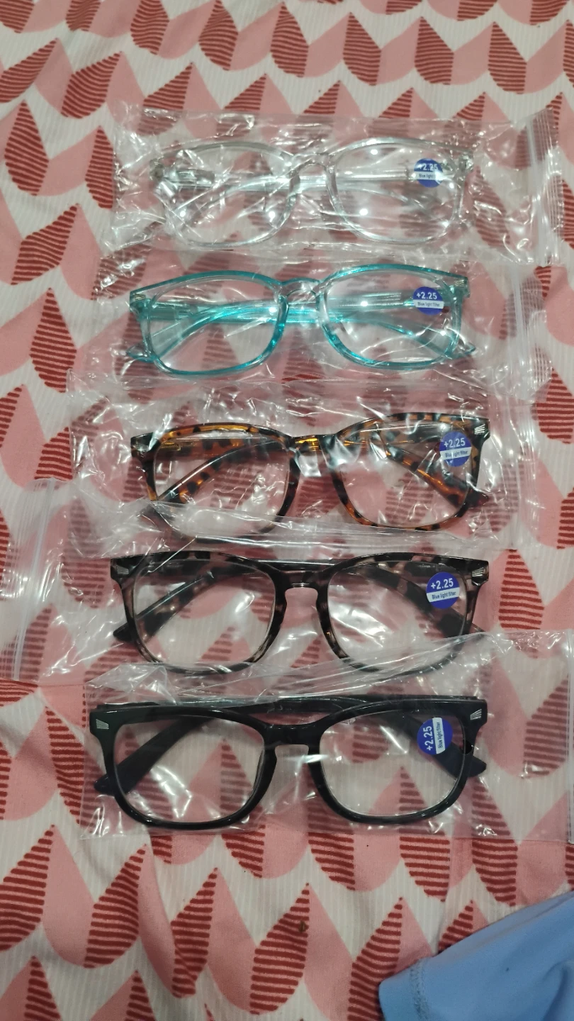 Lot of 5 Reading Glasses +2.25 Blue Light Filter