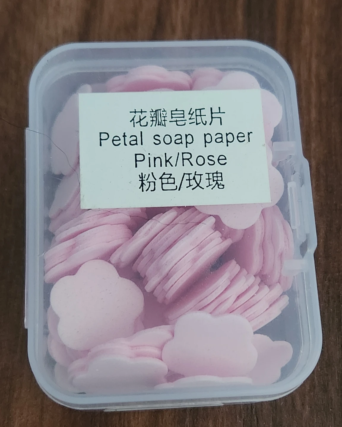 ⚽️ Pink Rose Petal Soap Paper