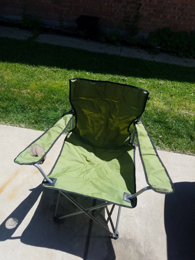 Green Folding Camp Chair