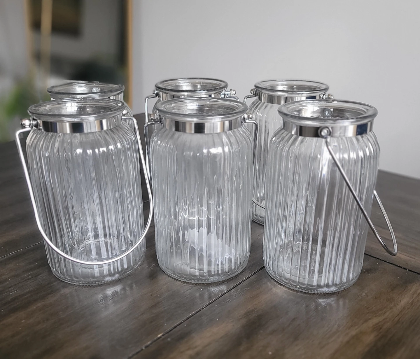 Glass Lanterns for decor/table centerpeice