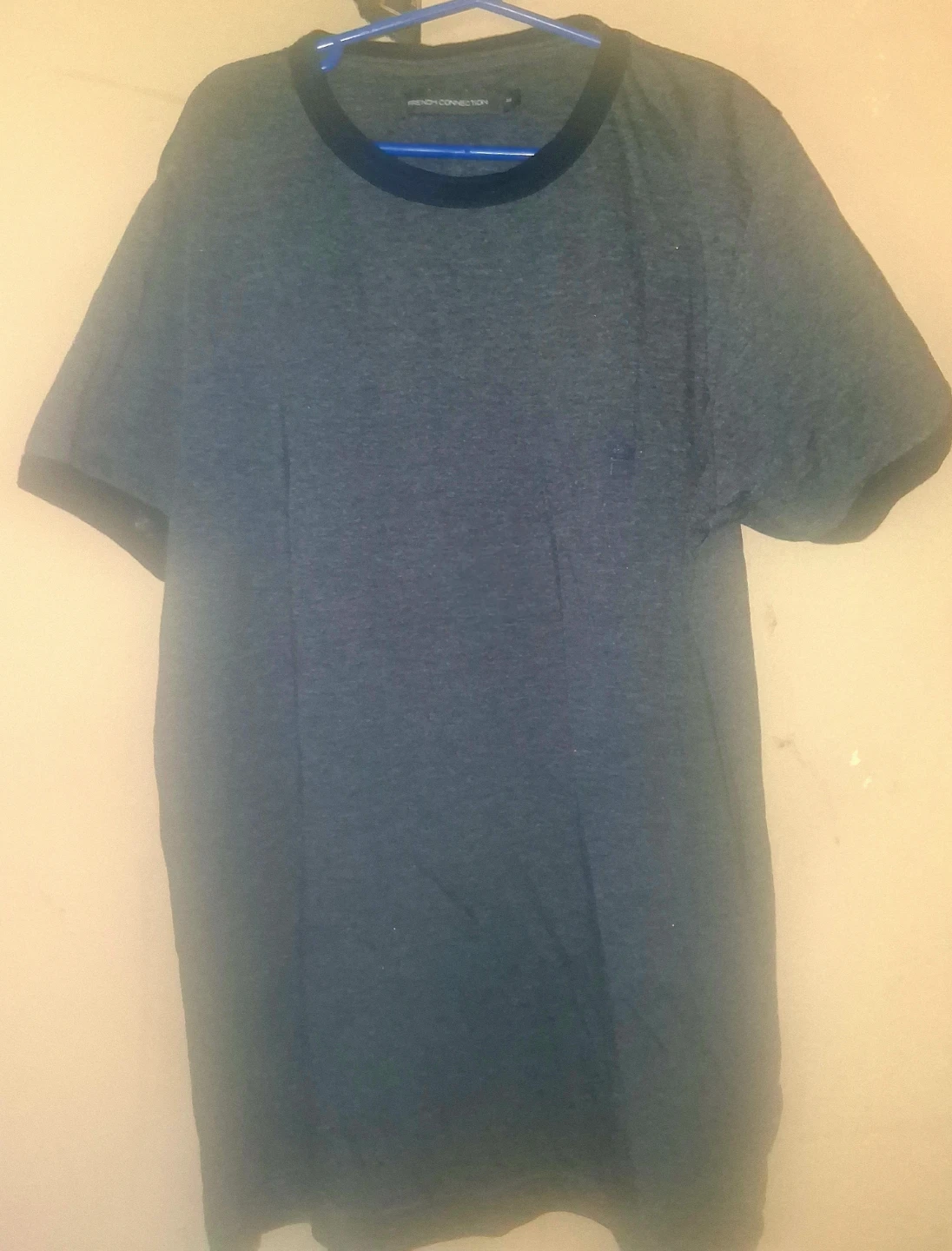 French Connection Grey T-Shirt - Size Medium