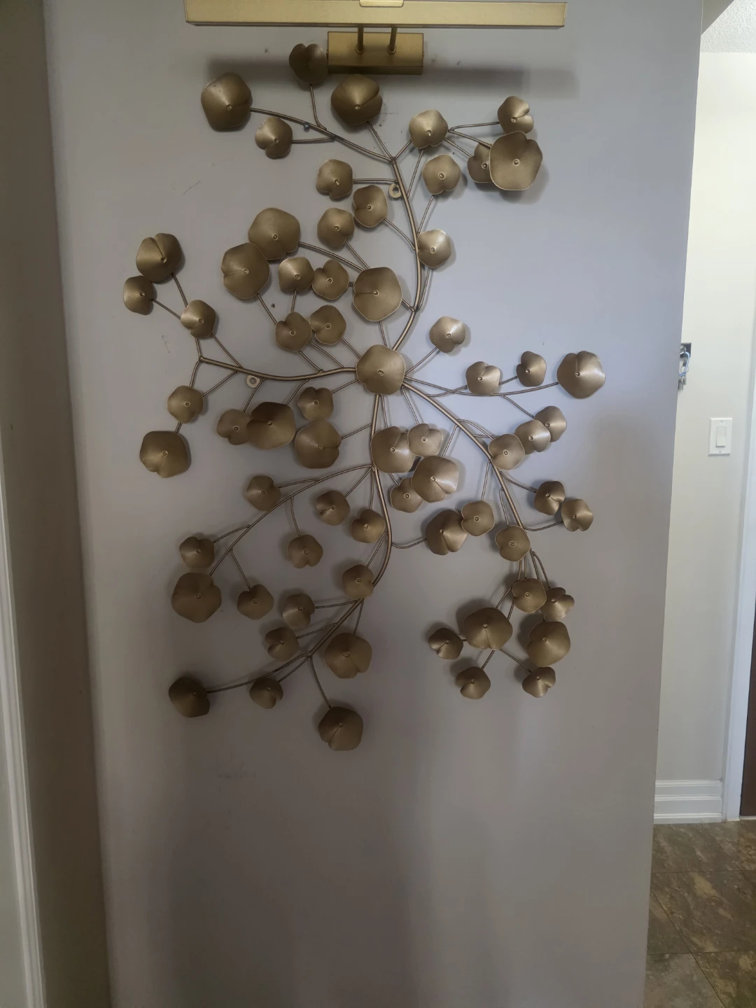 Gold Metal Wall Art