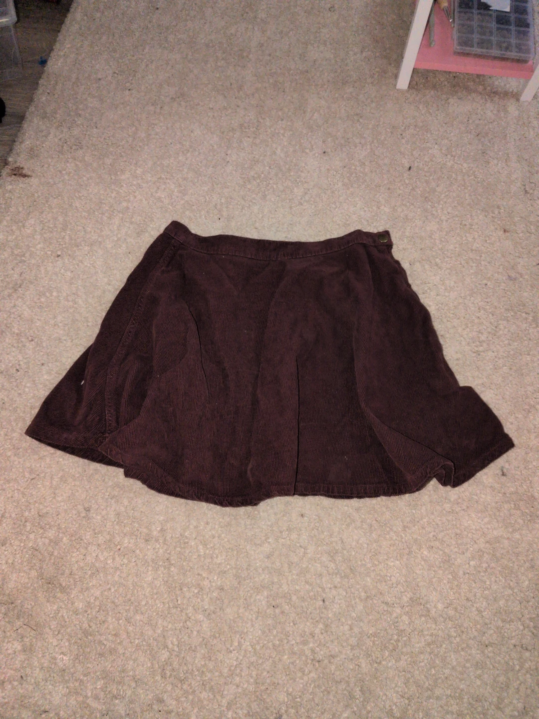 American apparel Maroon Corduroy Skirt