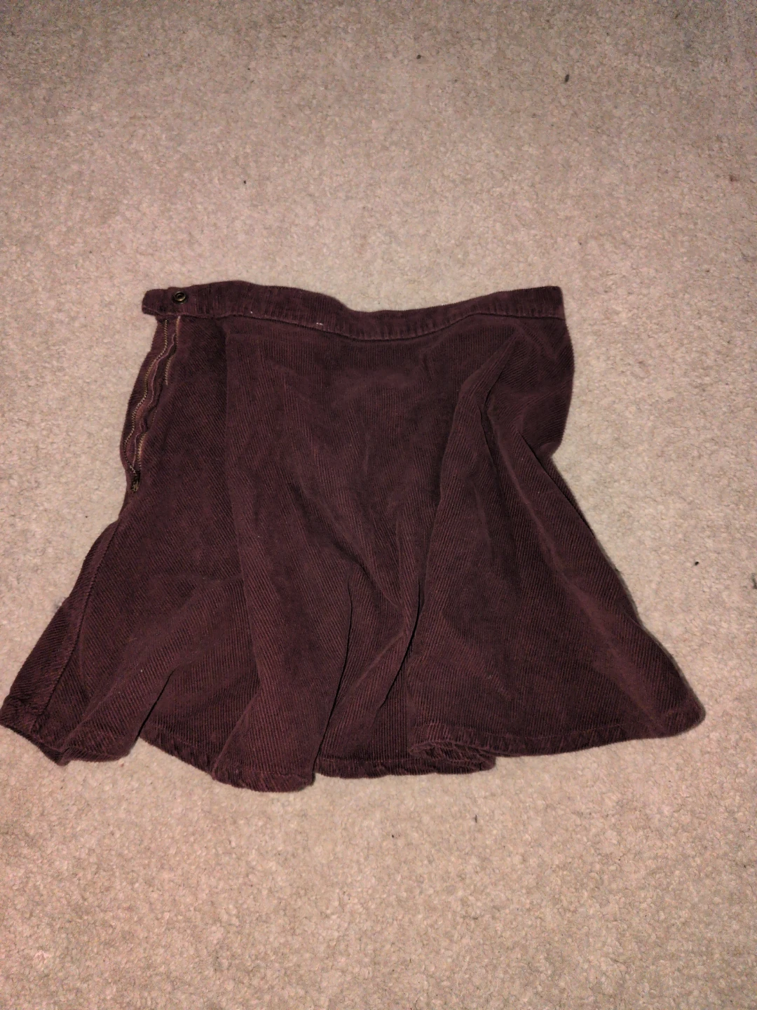 American apparel Maroon Corduroy Skirt - photo 2