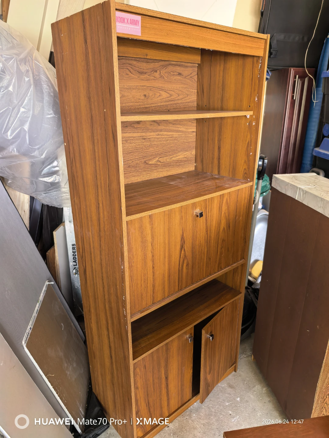 Vintage Wood Bookshelf