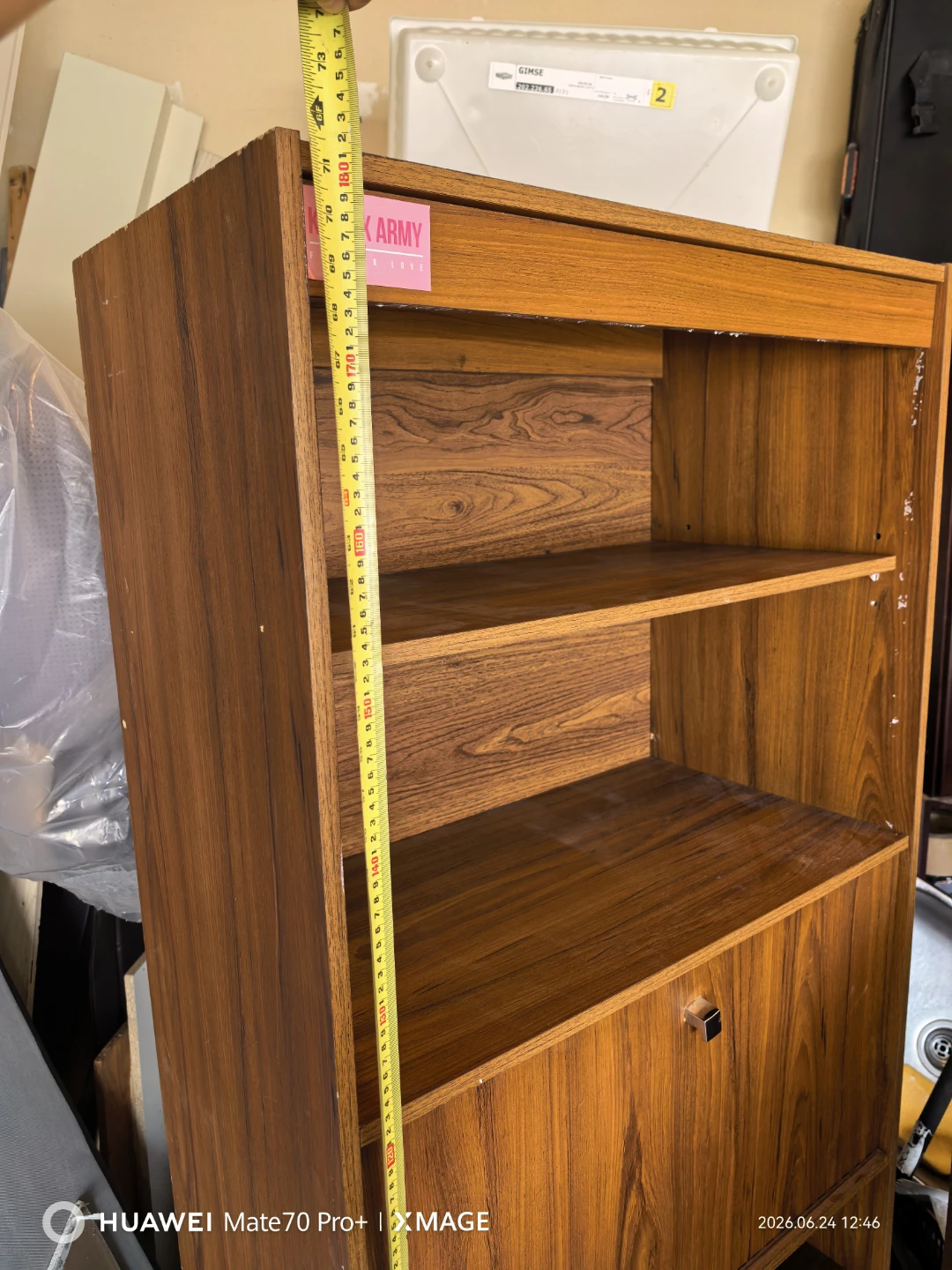 Vintage Wood Bookshelf - photo 2