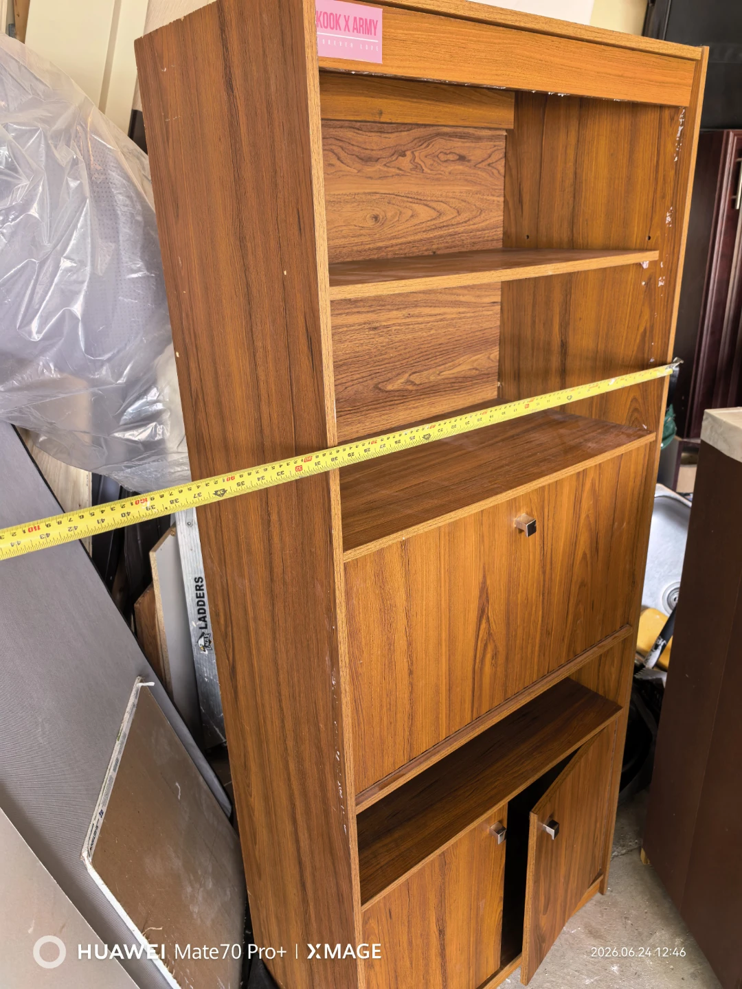 Vintage Wood Bookshelf - photo 4