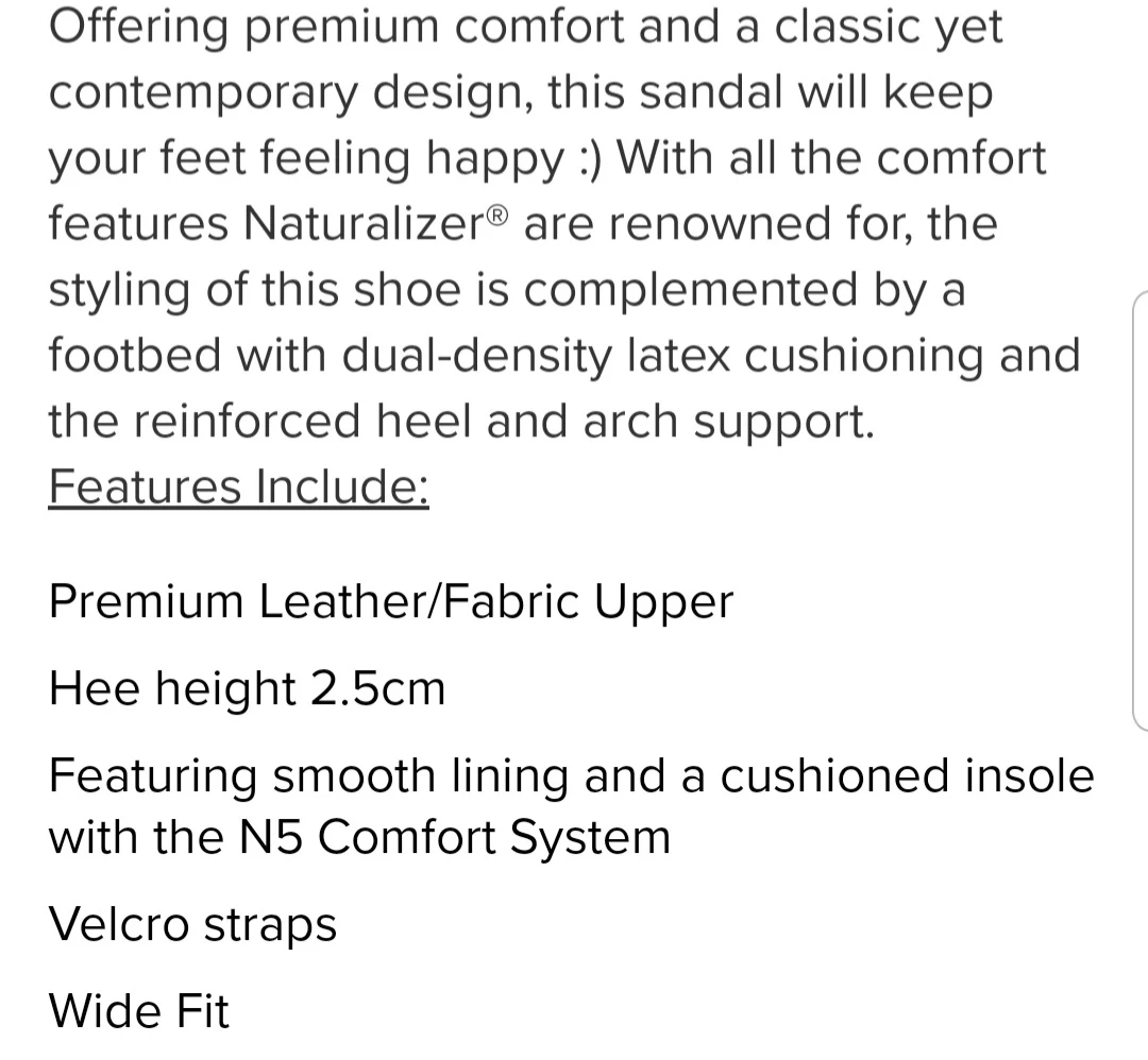 ⚽ Naturalizer Lanna Leather Flat Sandals - photo 5