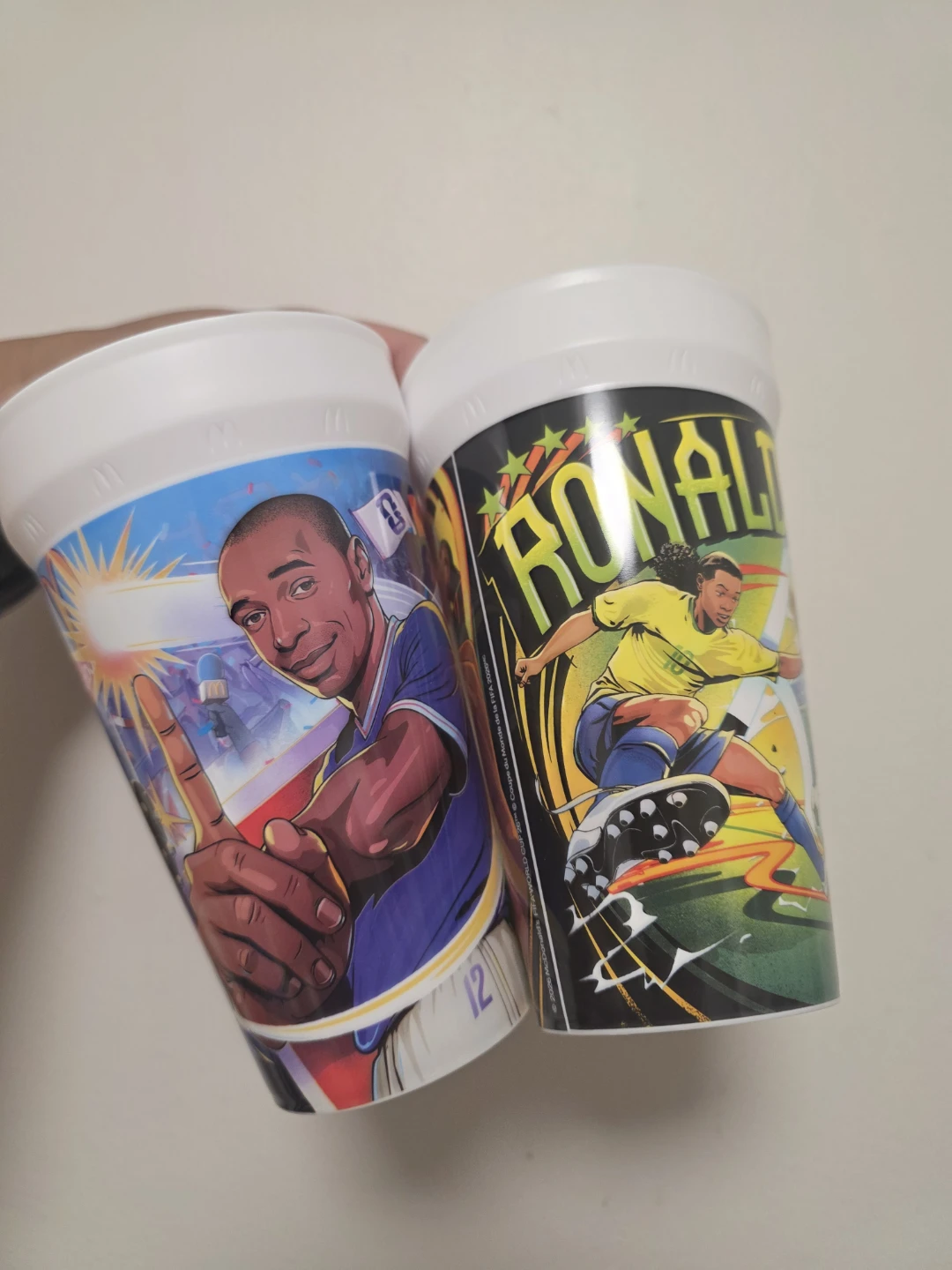 McDonald's FIFA World Cup 2006 Cups - Thierry Henry & Ronaldo