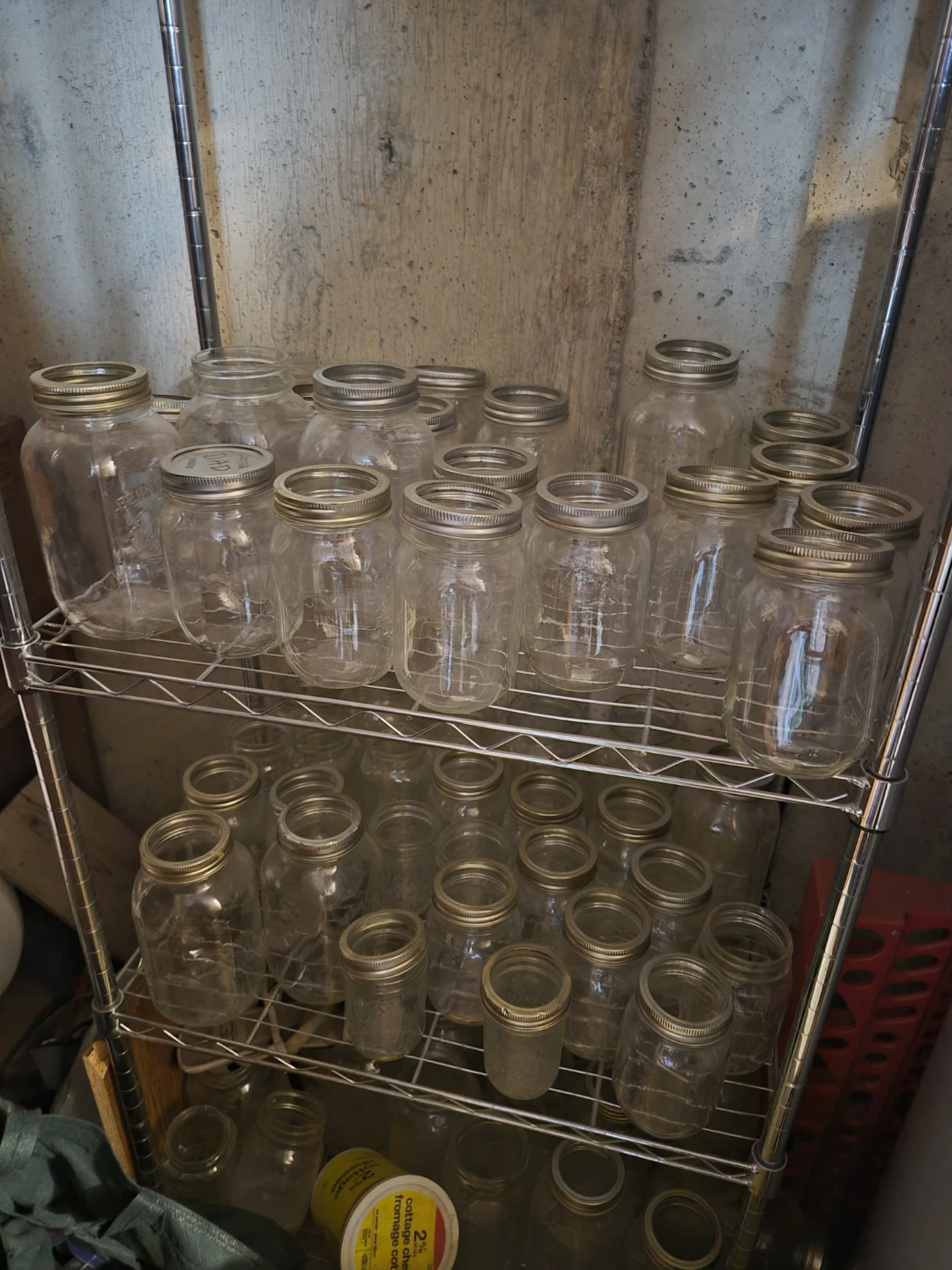 Collection of Glass Mason Jars