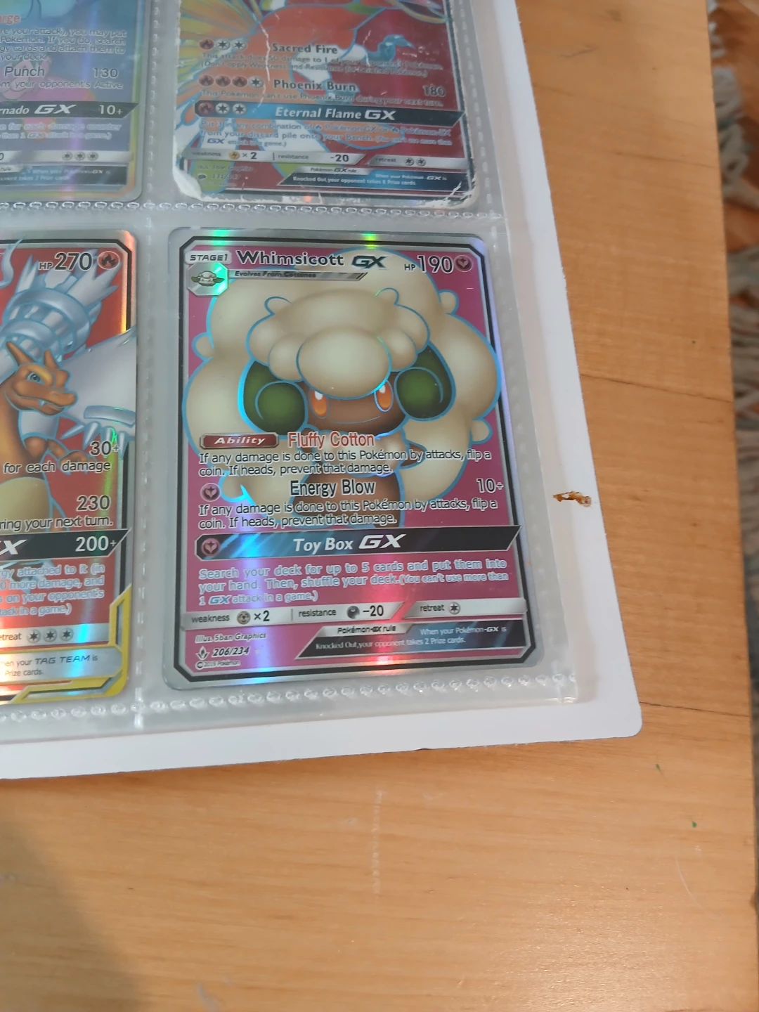 Whimsicott GX 190 HP Pokemon Card