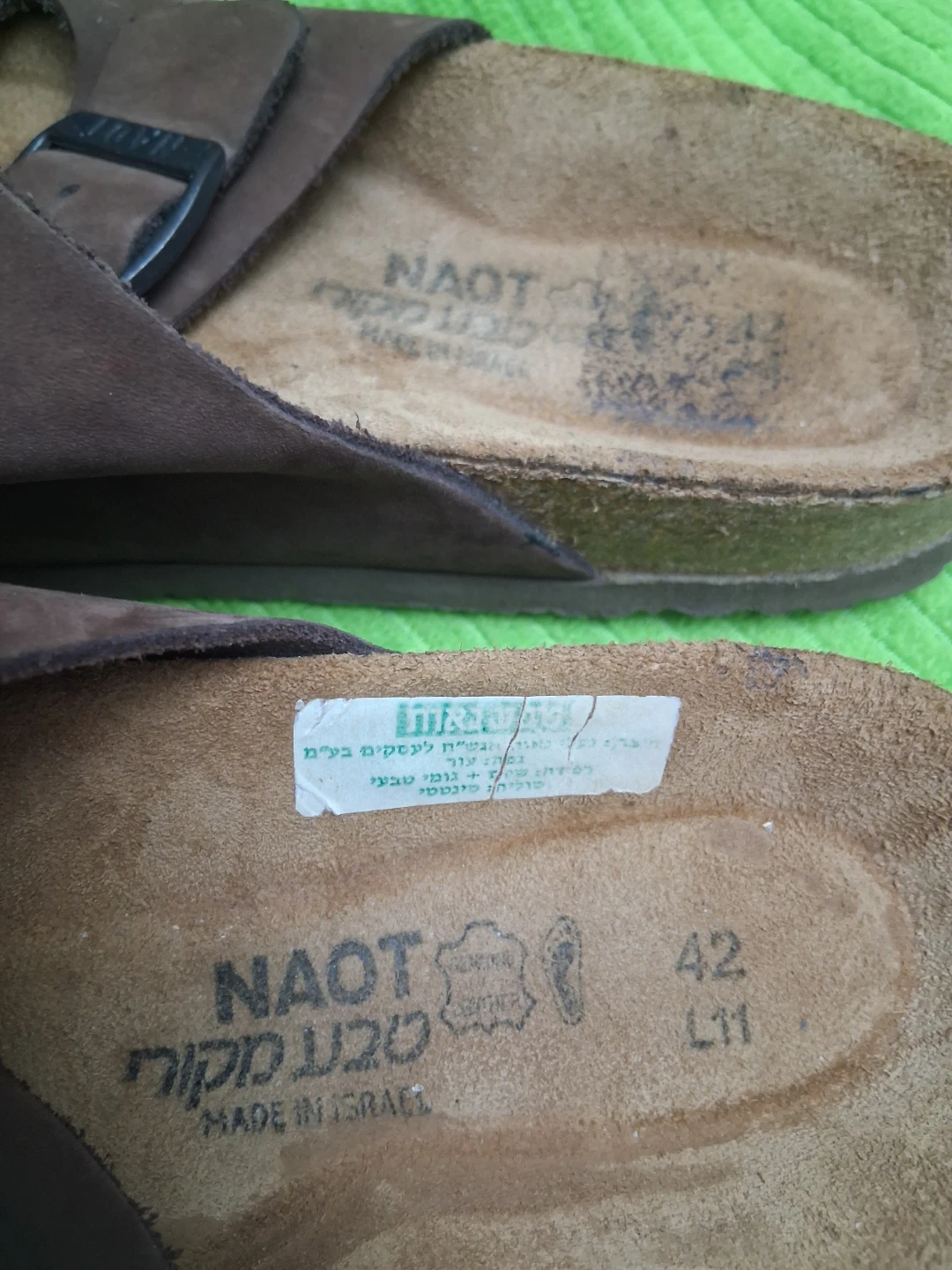 NAOT Brown Suede Two-Strap Sandals. SIZE 42 (L 11) - photo 2