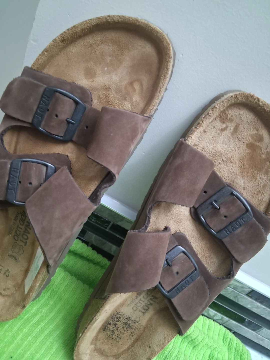 NAOT Brown Suede Two-Strap Sandals. SIZE 42 (L 11) - photo 4