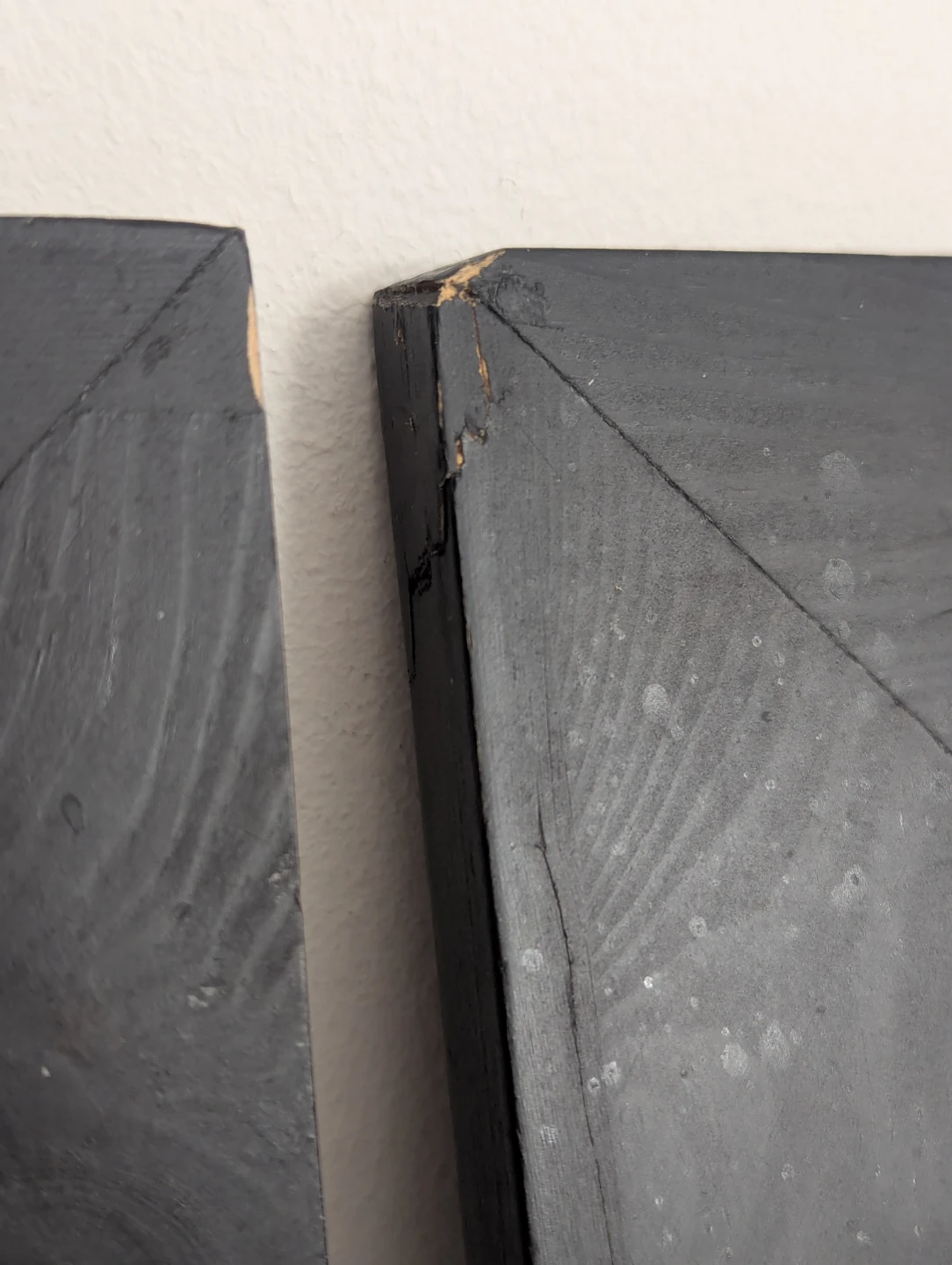 Set of 3 Black Square Mirror Frames ⚽ - photo 2