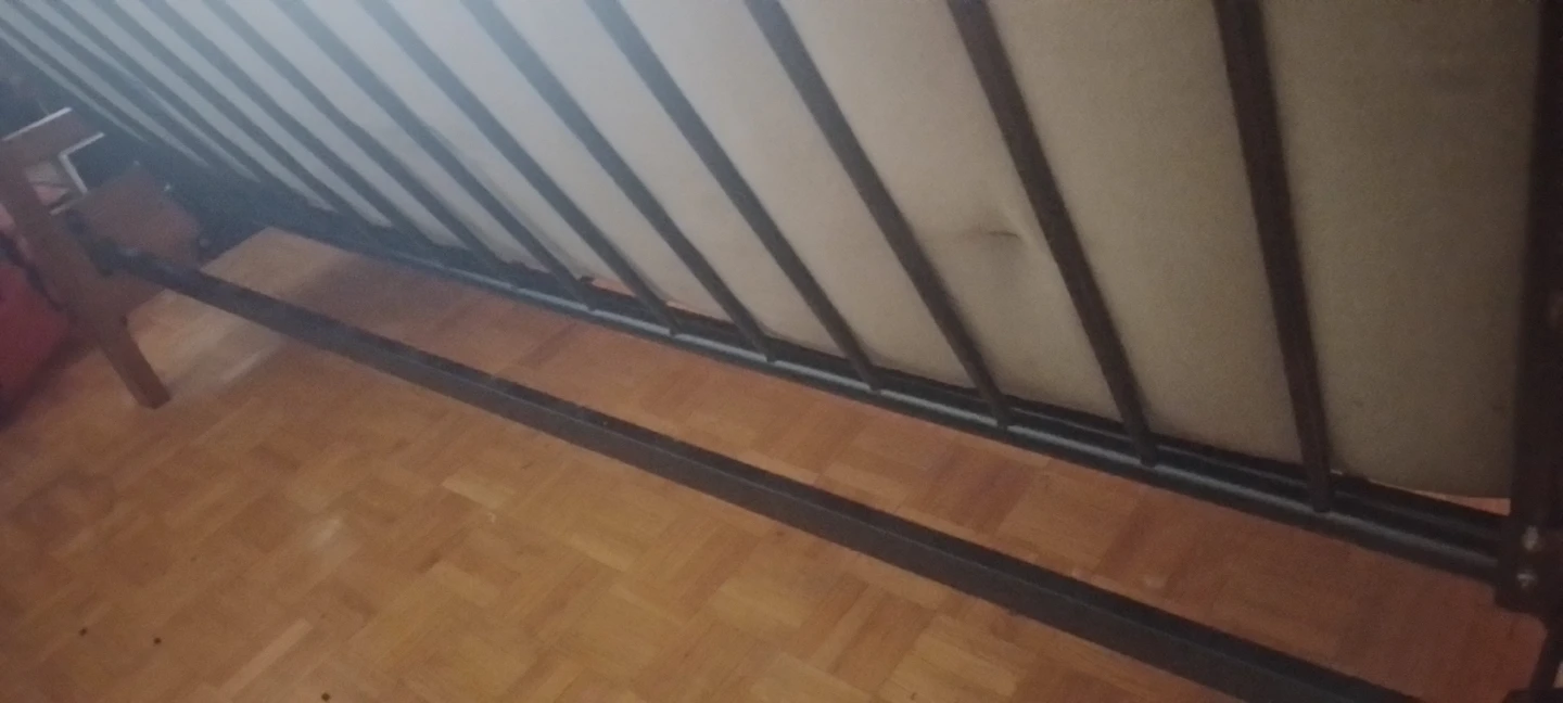 Wooden Futon Frame with Dark Grey Mattress - photo 4