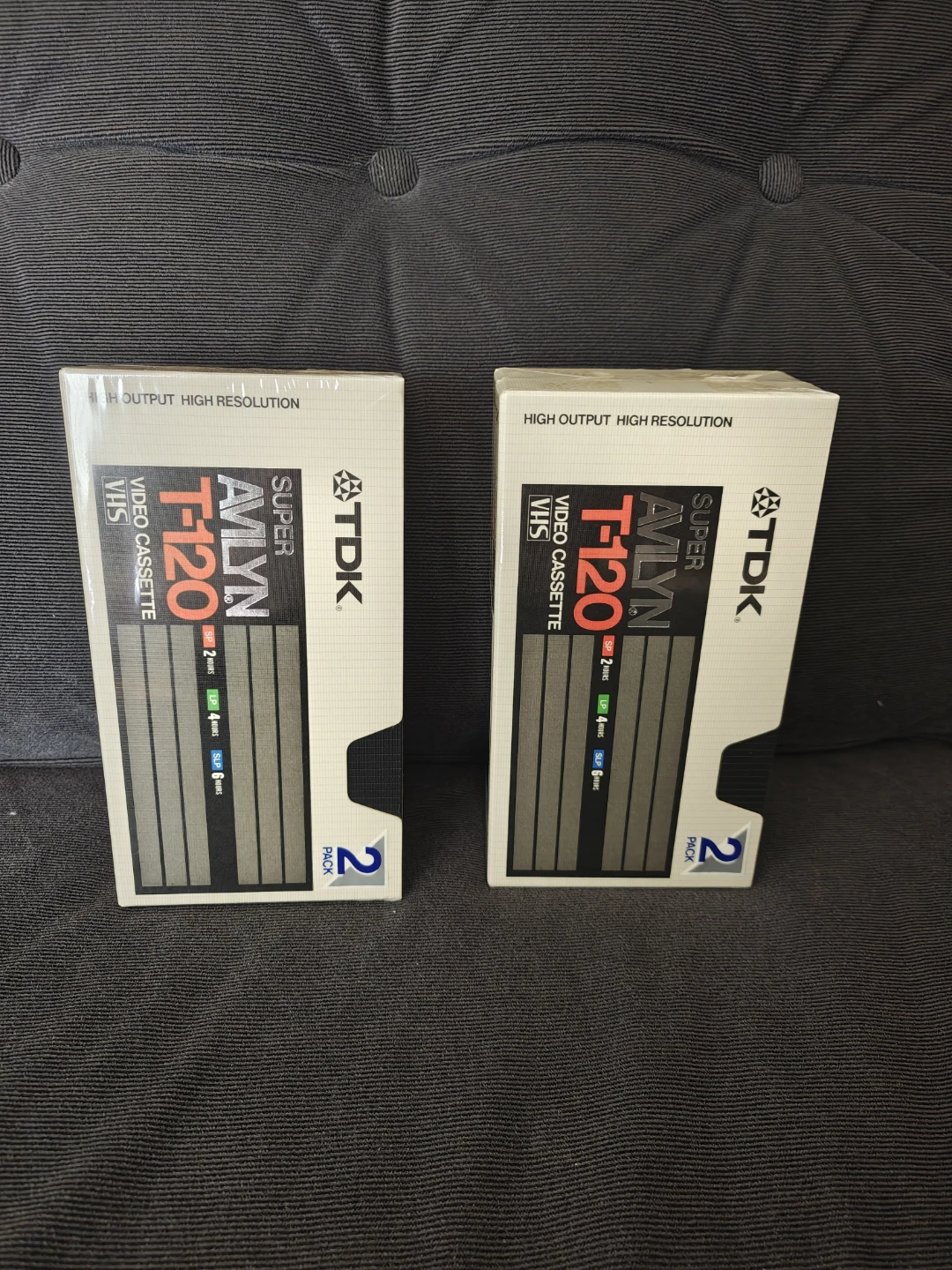 TDK Super Avilyn T-120 VHS Video Cassette 2 Pack