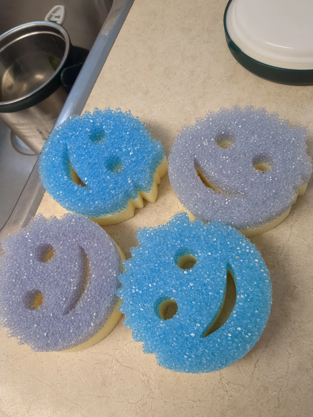 4 Scrub Mommy sponges from Costco