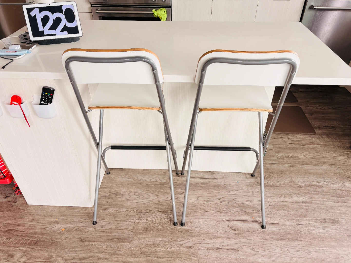 IKEA Franklin Bar Stools (2) / kitchen high chairs Foldable - photo 2
