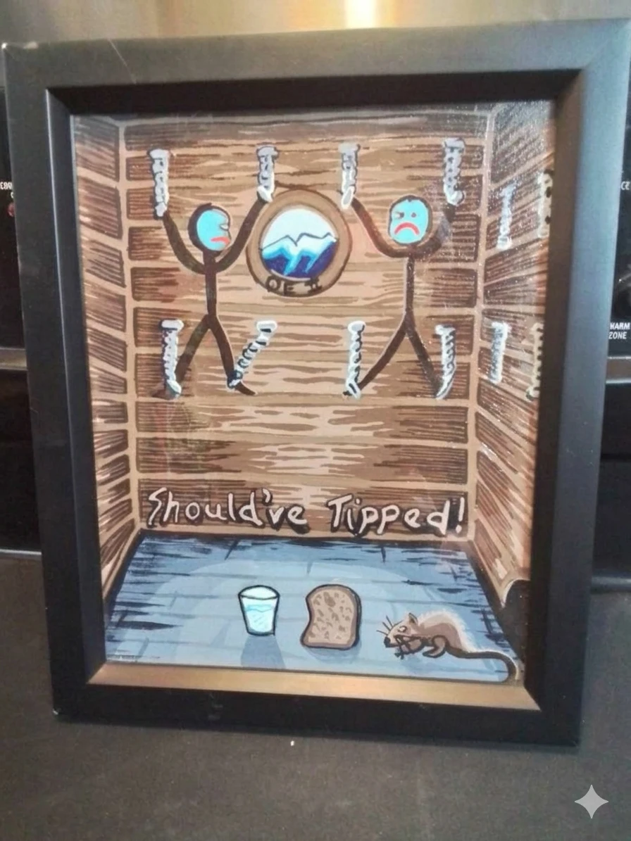 Framed "Should've Tipped!" Artwork