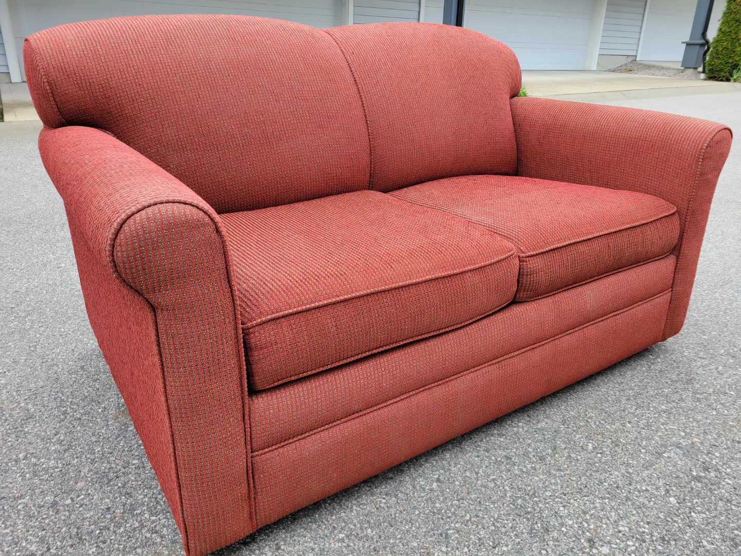 Beautiful Red Sofa Bed / Hide-A-Bed Sofa.