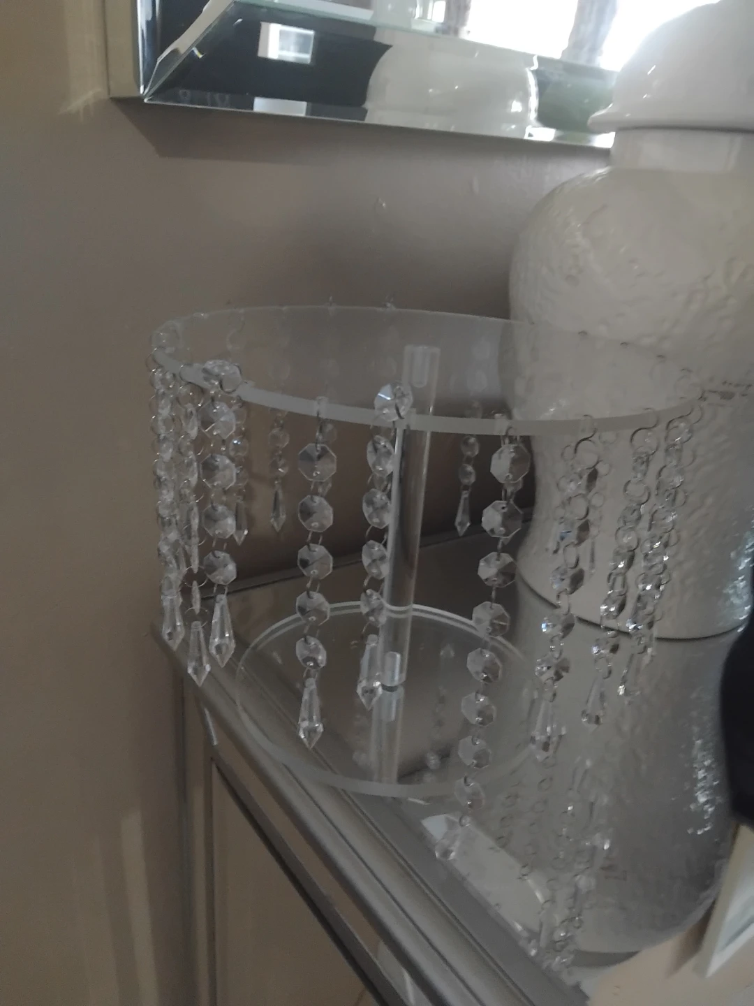 Crystal Beaded cake stand