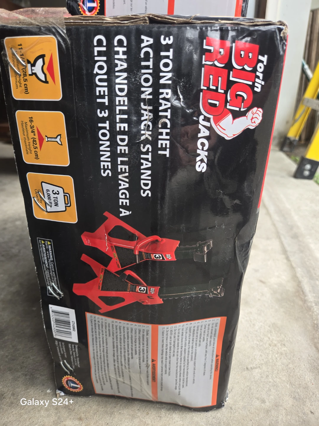 Torin Big Red Jacks 3 Ton Ratchet Action Jack Stands - photo 2