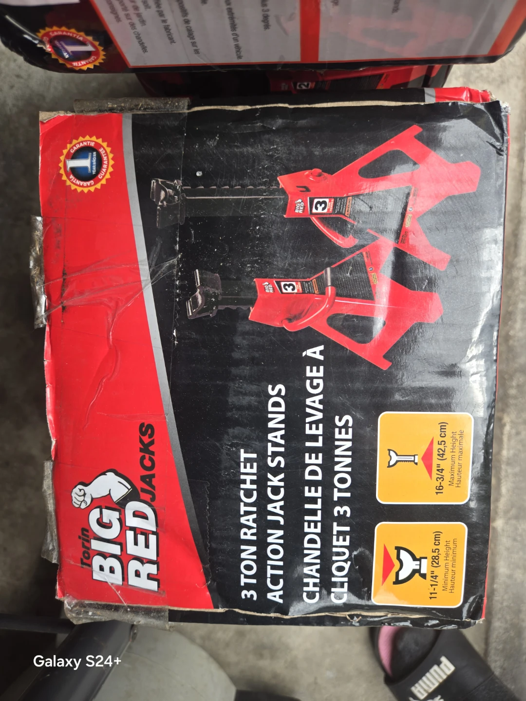 Torin Big Red Jacks 3 Ton Ratchet Action Jack Stands - photo 3