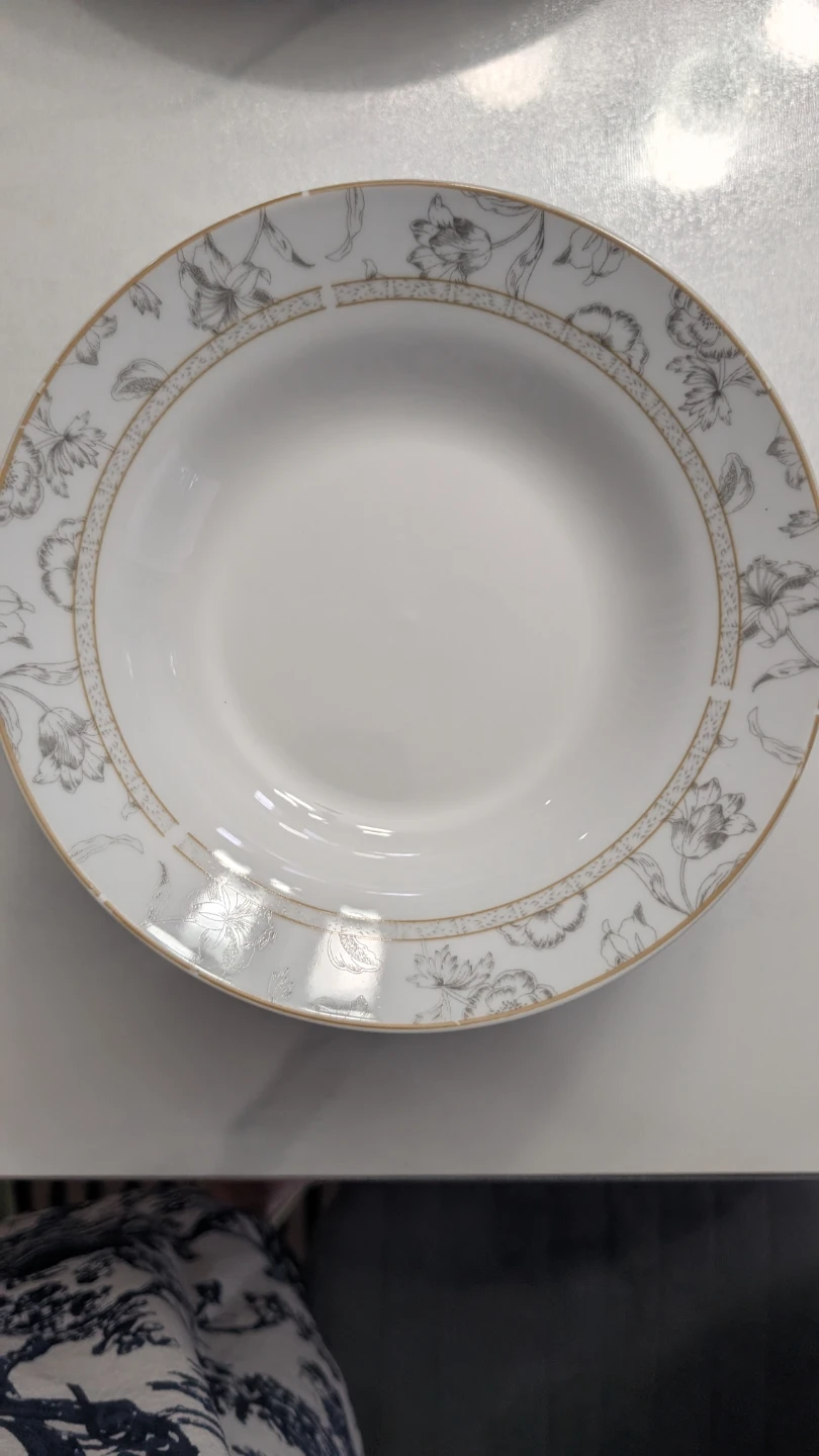 Silvio White Ceramic with floral pattern dinnerware set - photo 5