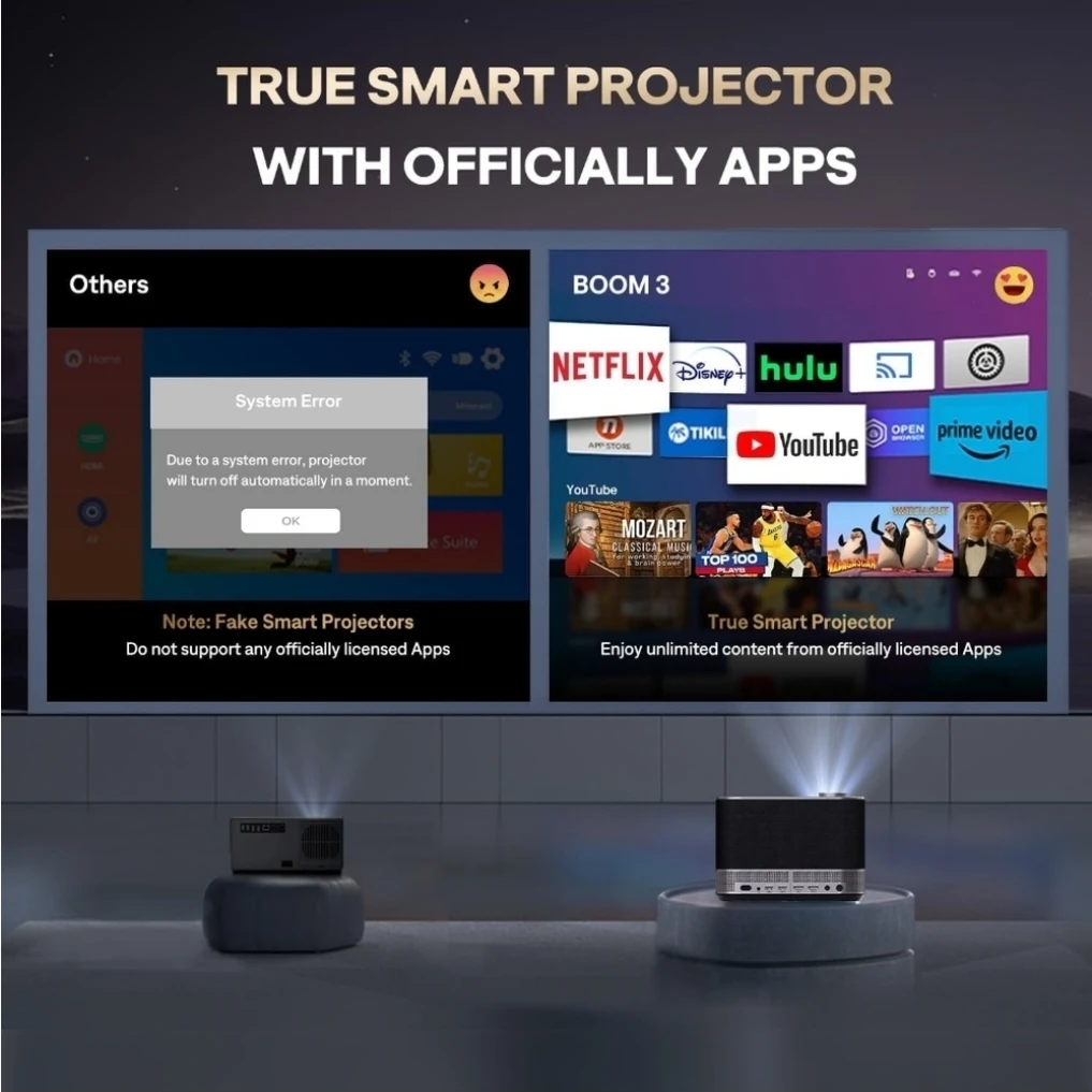 Aurzen Boom 3 all in one Smart Projector - photo 4