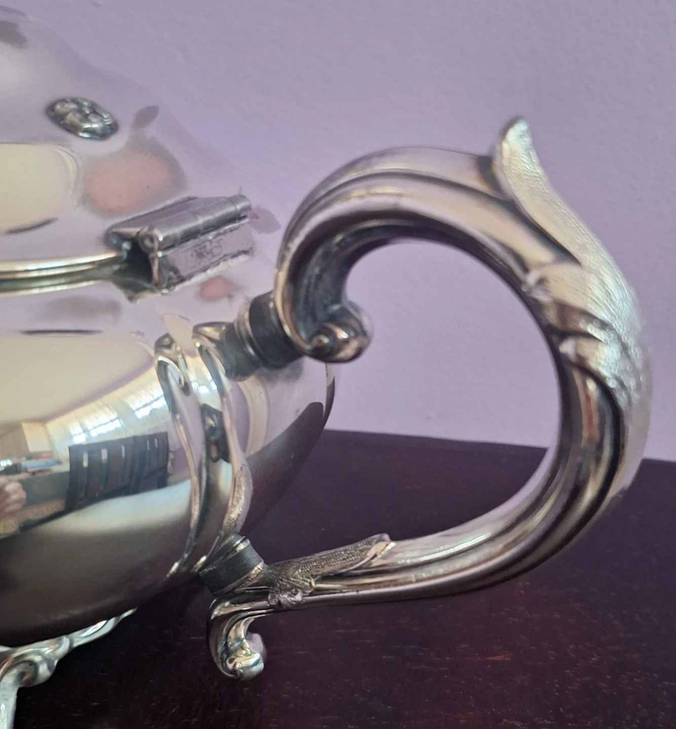 Antique/Vintage Wm. A. Rogers Silver Plated Tea Pot - photo 3