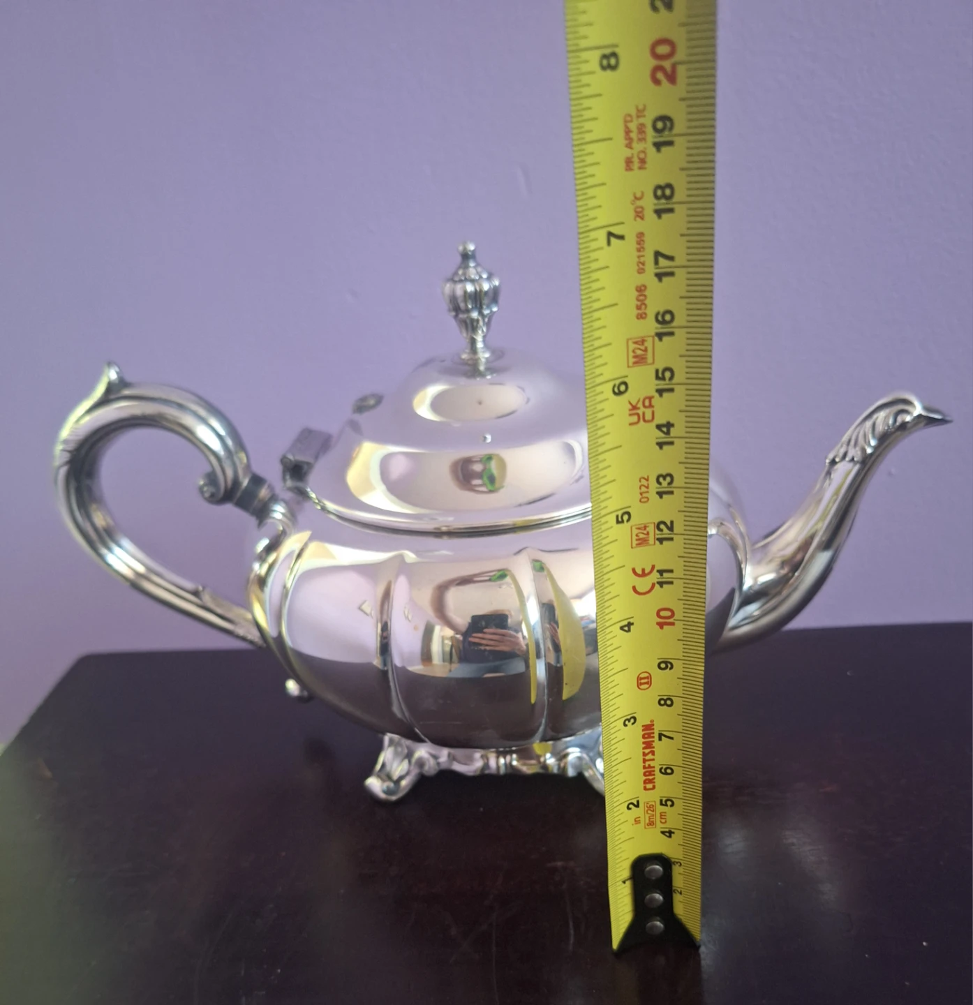 Antique/Vintage Wm. A. Rogers Silver Plated Tea Pot - photo 4