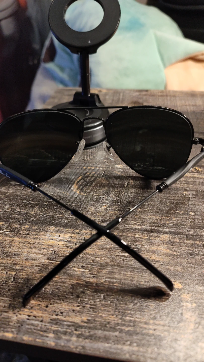 Ray-Ban Aviator Sunglasses - Black - photo 3