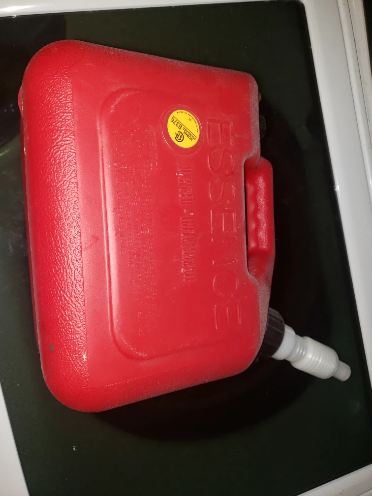 Red Gasoline Can with Spout - photo 3