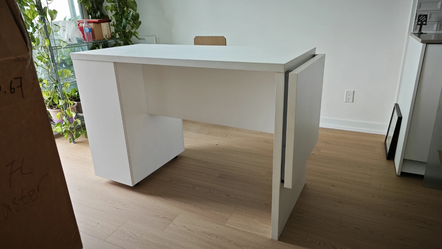 Kitchen island / bar table with Storage Shelves - photo 2