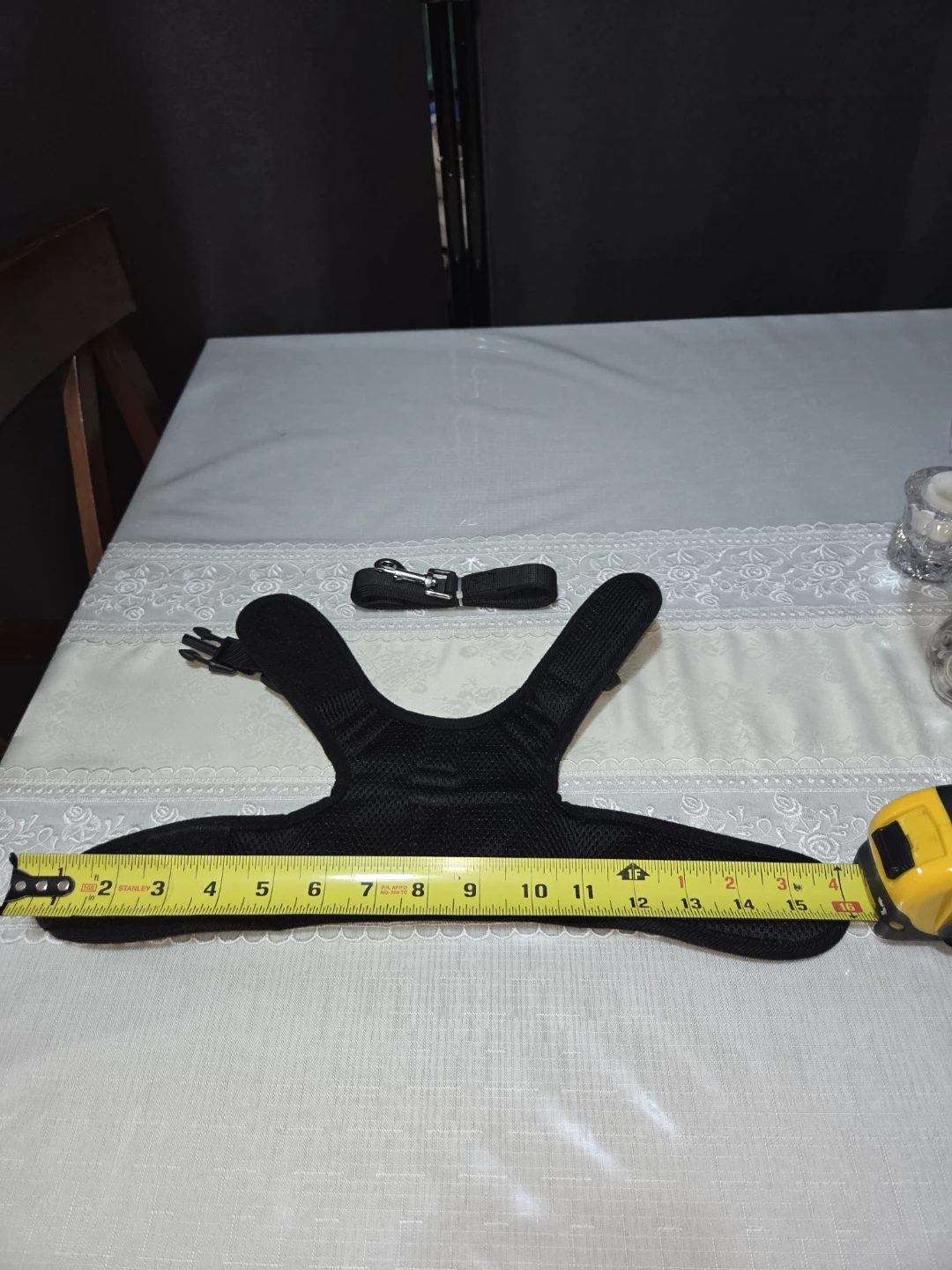 Black Pet Harness and Leash Set - photo 2