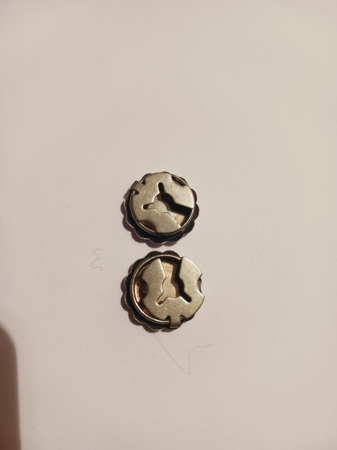 2× Vintage Sterling Silver Concho Style Button Covers - photo 4