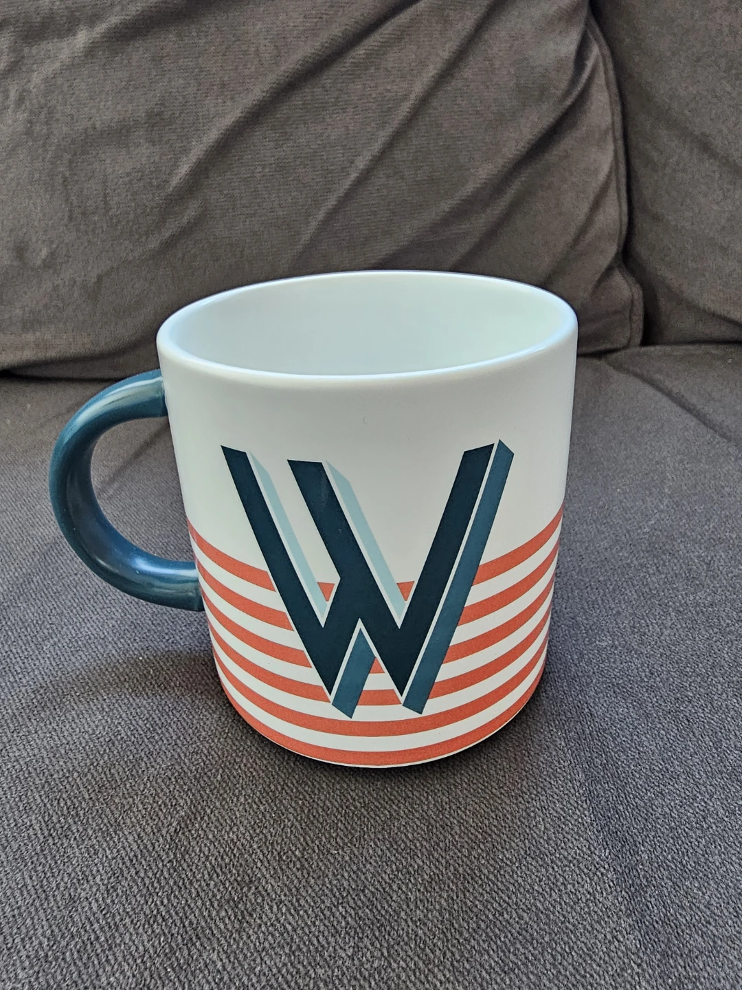 Indigo OUI Monogram "W" Mug ☕️ ⚽️ - photo 2