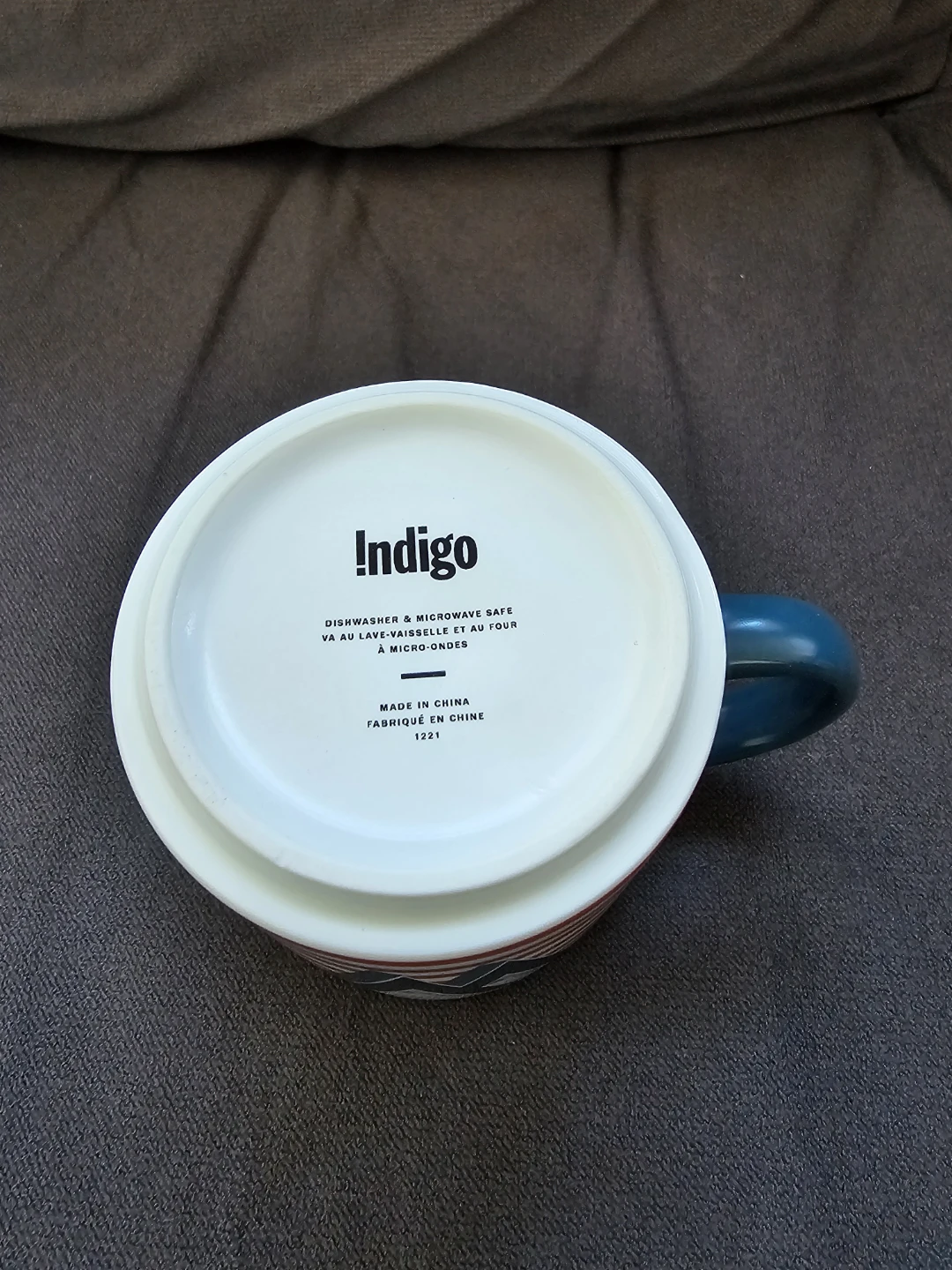 Indigo OUI Monogram "W" Mug ☕️ ⚽️ - photo 3