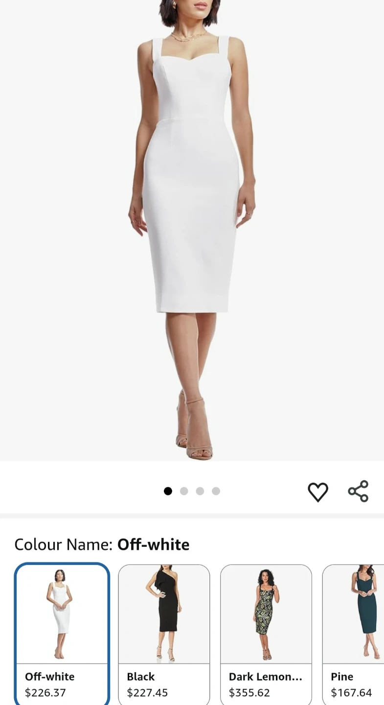 Dress The Population Nicole Sheath Dress Off-White - photo 2