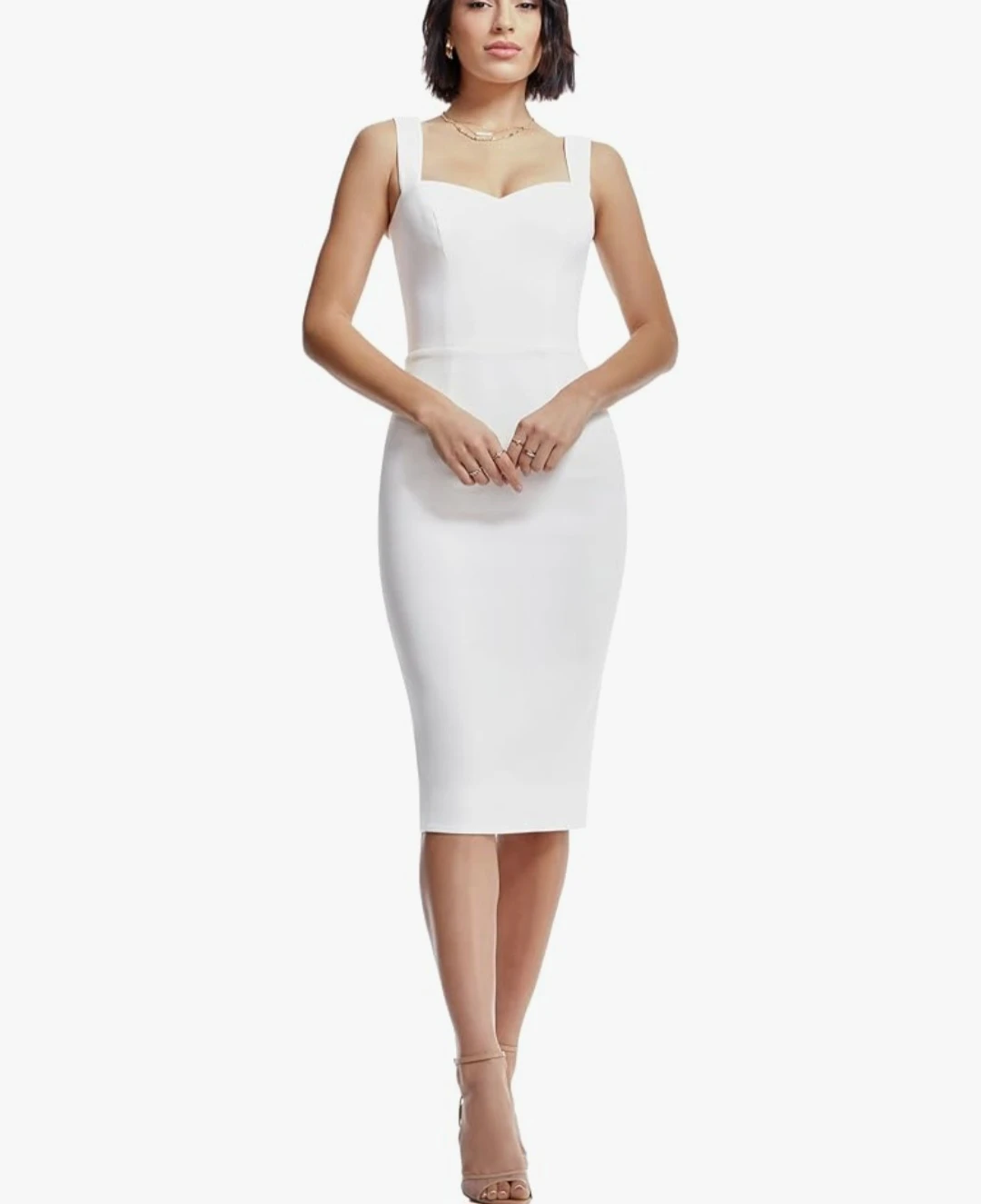 Dress The Population Nicole Sheath Dress Off-White - photo 3