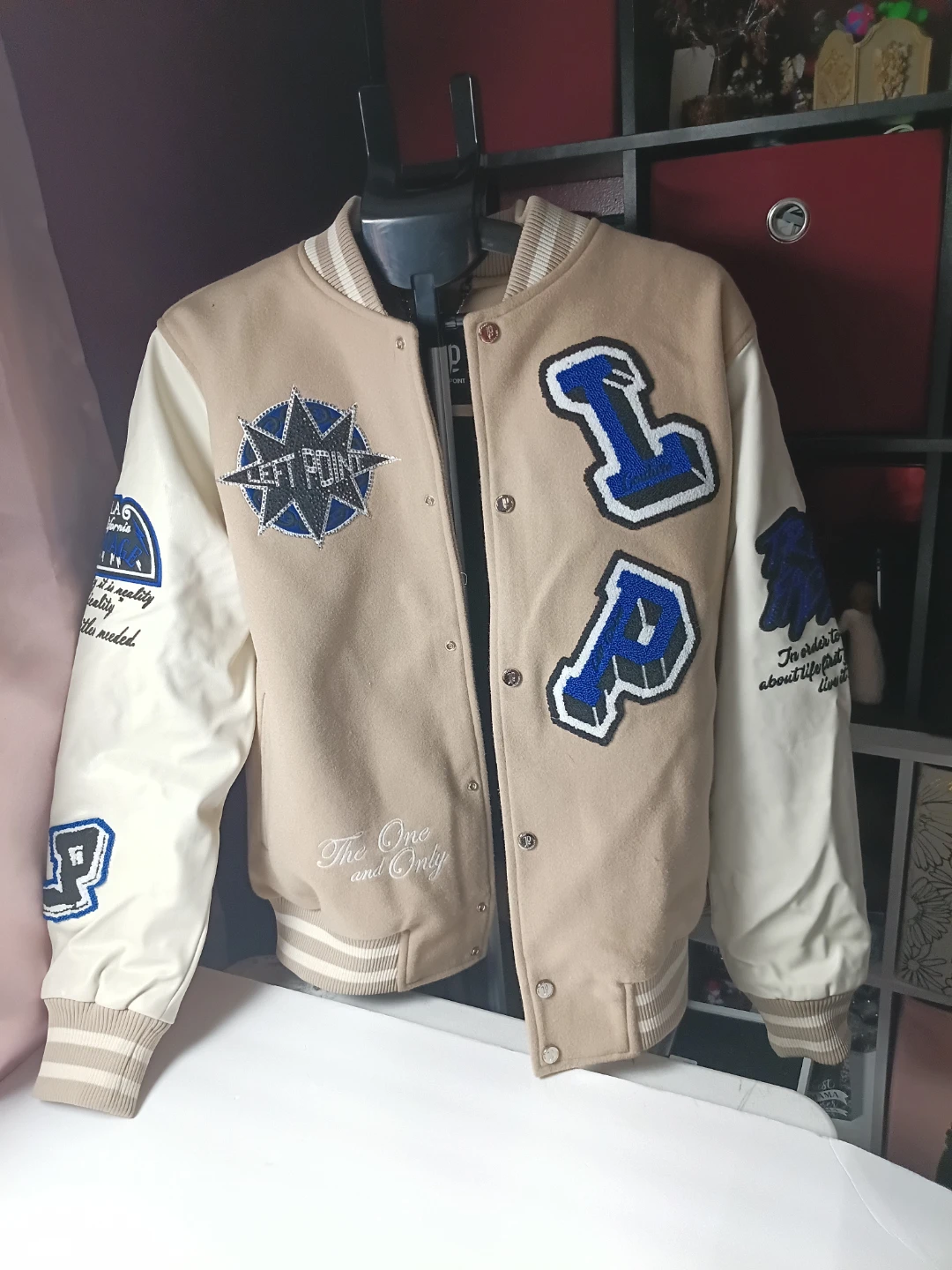 Left Point Varsity Jacket Into A Savage Size L