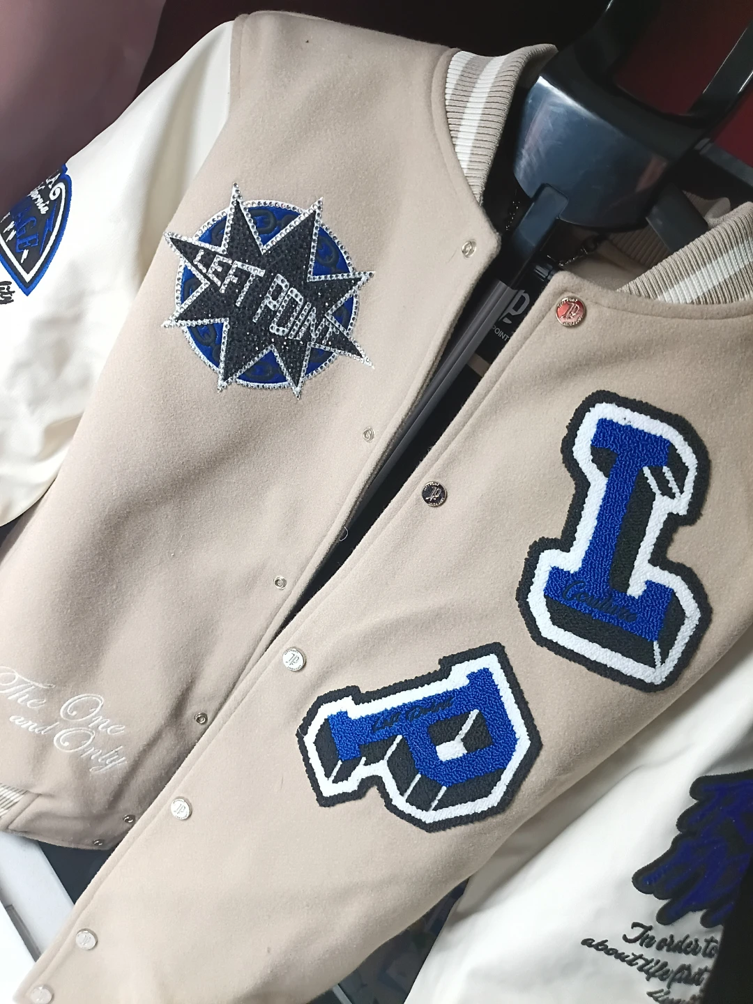 Left Point Varsity Jacket Into A Savage Size L - photo 3