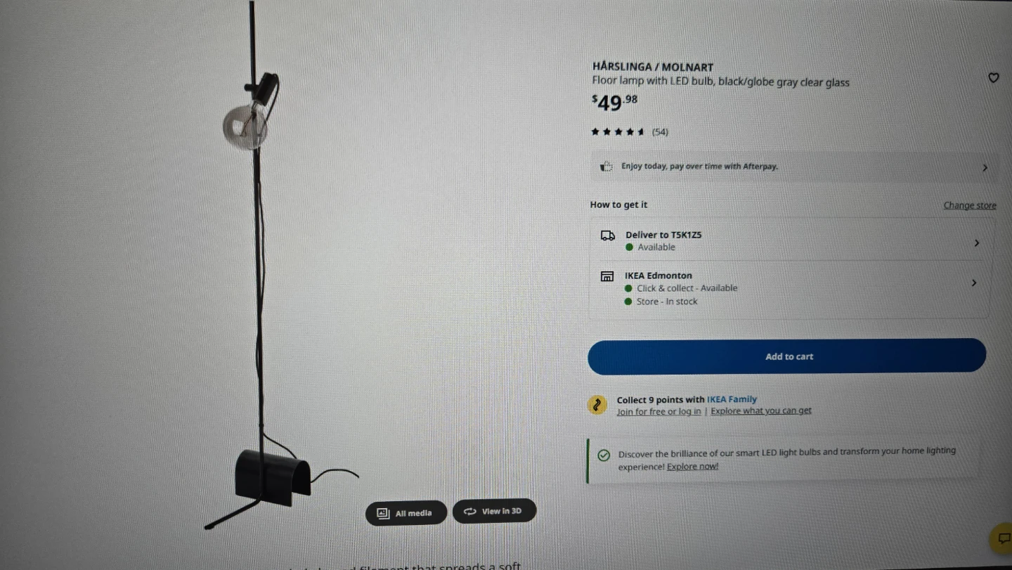 IKEA HÄRSLINGA / MOLNART Floor Lamps (Set of 2) - photo 3