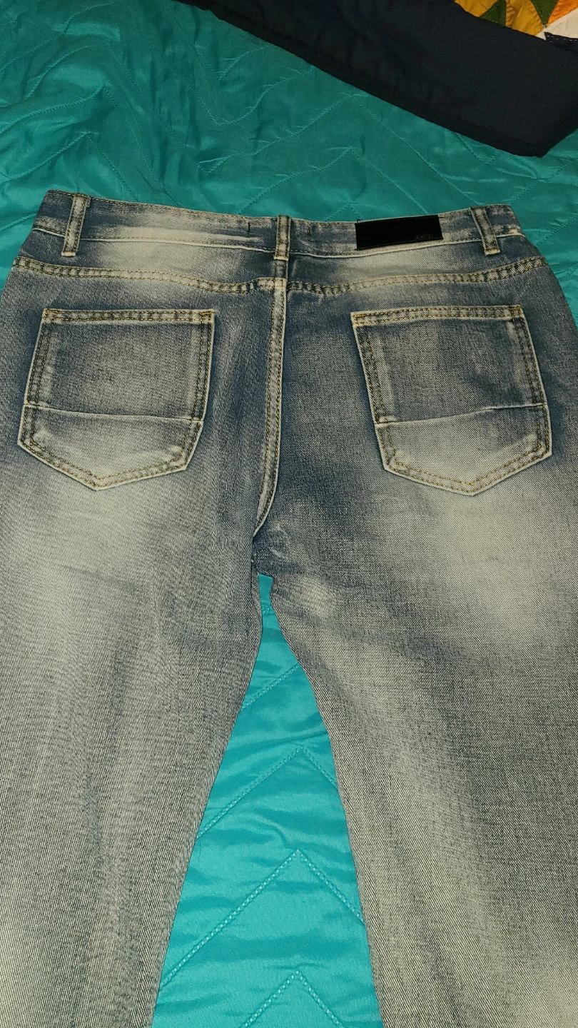 AMIRI Jeans - Distressed Light Wash Denim - photo 4