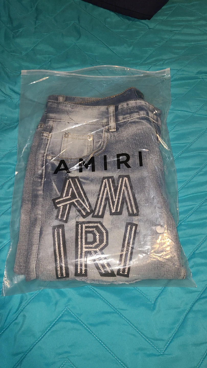 AMIRI Jeans - Distressed Light Wash Denim - photo 5
