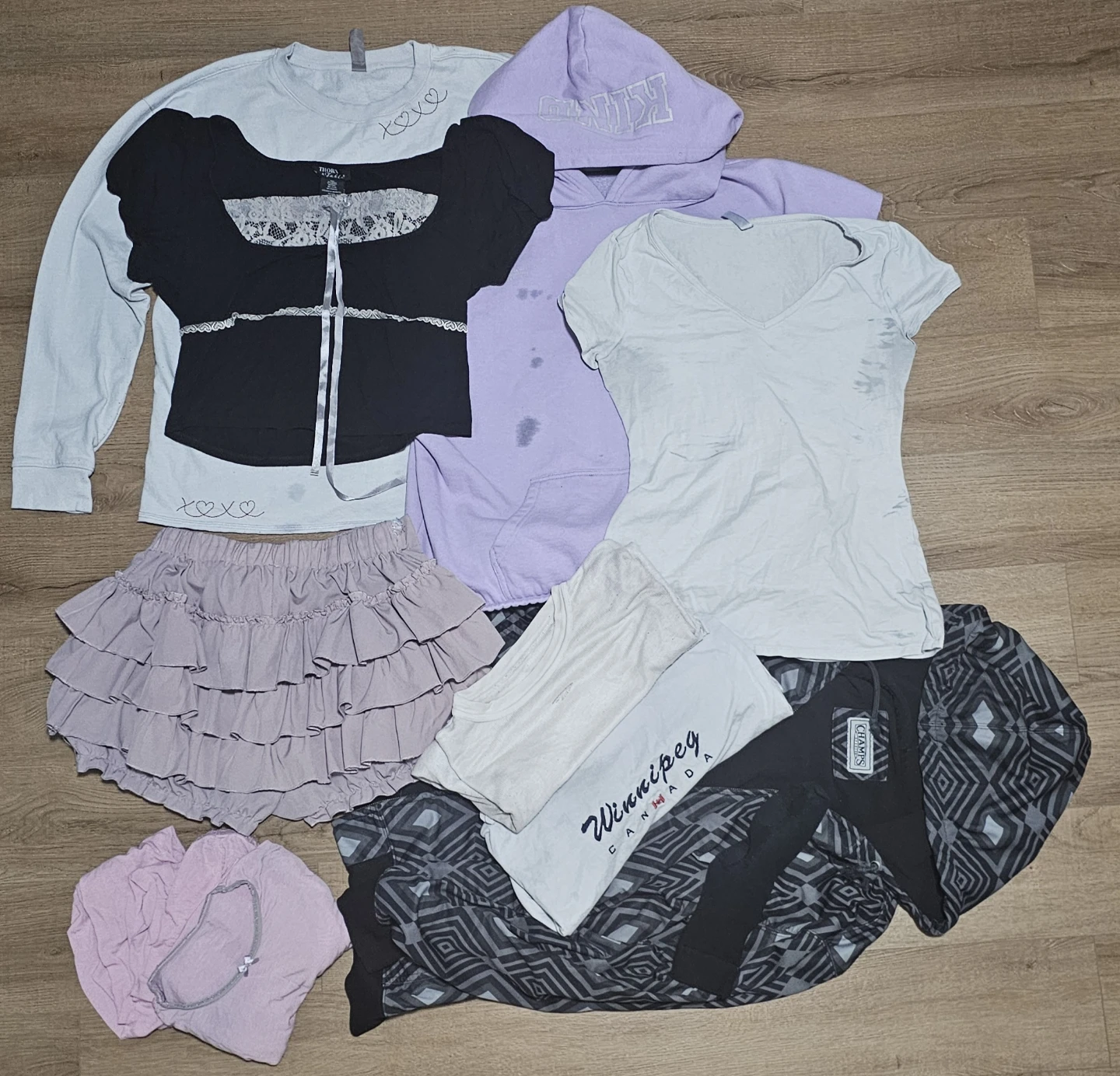 Y2K / Coquette Aesthetic Clothing Bundle - (Flawed / Read Desc)