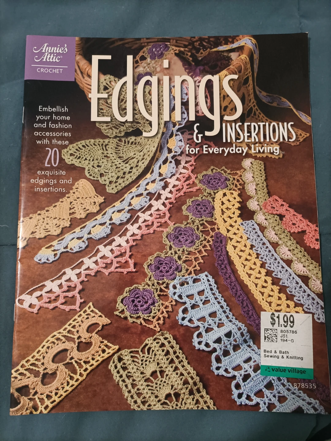 Annie's Attic Crochet Edgings & Insertions ⚽