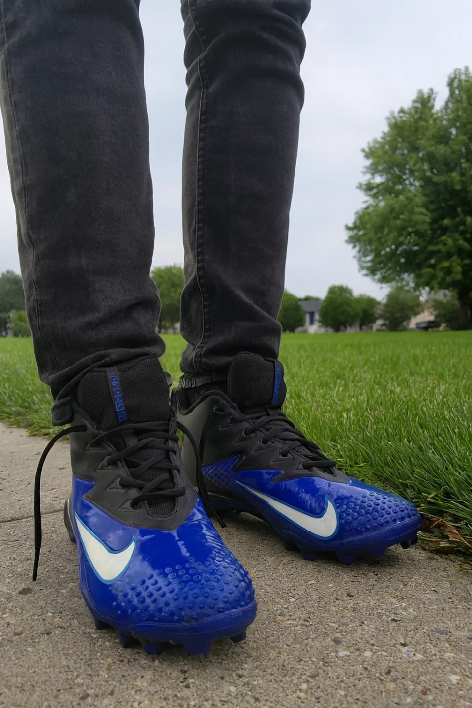 Nike Blue Football Cleats size 13 - photo 2